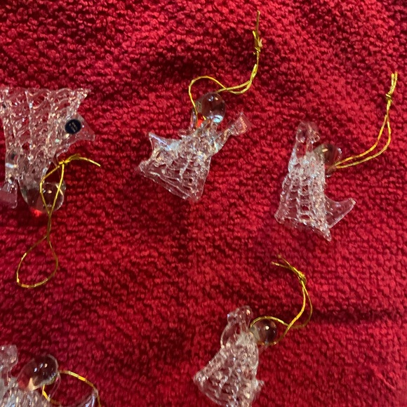 Hand blown Glass Singing & Flying Angel Ornaments - Set Of 5 - Picture 2 of 5